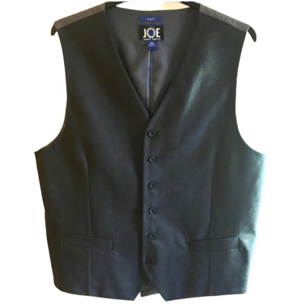 JOE Joseph Abboud Gray Slim Fit Vest